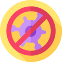 healthcare and medical,prohibition,signaling,bacteria,petri dish,scientist,diagnosis,no virus